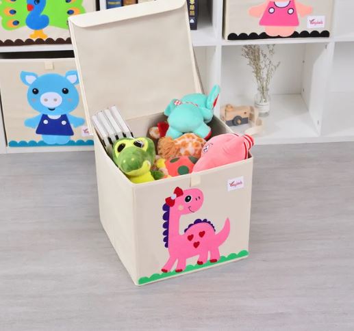 Scatola Box Contenitore Portagiochi Lavabile con Coperchio