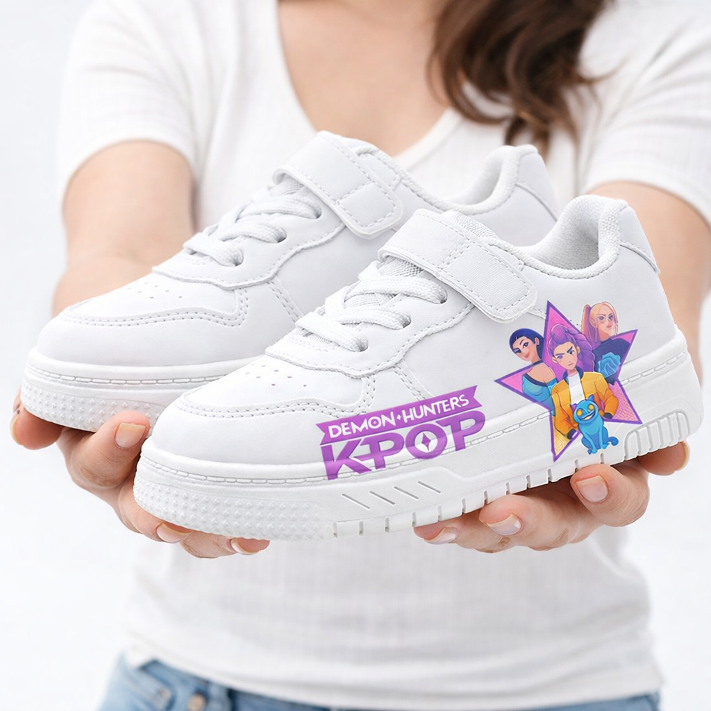 Scarpe Bianche Sneakers K Pop Da 3 a 12 Anni