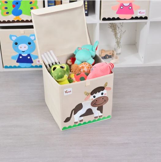 Scatola Box Contenitore Portagiochi Lavabile con Coperchio